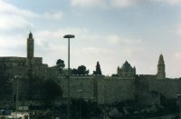 Jérusalem - القدس - vue des remparts de Jérusalem (أسوار القدس) - (Photo, D. van (...)